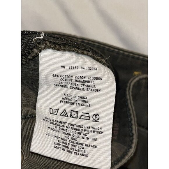 Anthropologie Pilcro Green Zipper Pockets Slim Fit Skinny Pants Women's Size 28 - Picture 7 of 8